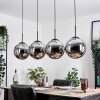Gastor Lampa wisząca, Kula świetlna, Lampa wisząca Chrom, Przydymiony, 4-punktowe