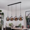 Gastor Lampa wisząca, Kula świetlna, Lampa wisząca Chrom, Przydymiony, 4-punktowe