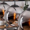 Gastor Lampa wisząca, Kula świetlna, Lampa wisząca Chrom, Przydymiony, 4-punktowe