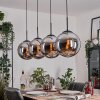 Gastor Lampa wisząca, Kula świetlna, Lampa wisząca Chrom, Przydymiony, 4-punktowe