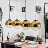 Gastor Lampa wisząca, Kula świetlna, Lampa wisząca Złoty, Przezroczysty, 4-punktowe