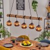 Koyoto lampa wisząca, kula świetlna, lampa wisząca kolory naturalne, czarny, 5-punktowe