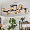 Koyoto Lampa sufitowa, Kula świetlna W kolorze bursztynu, 10-punktowe