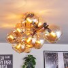 Koyoto Lampa sufitowa, Kula świetlna W kolorze bursztynu, 10-punktowe