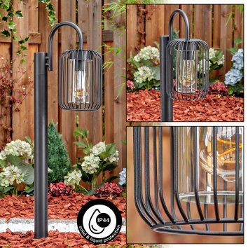 Lejonbacken oświetlenie zewnętrzne, słupek ogrodowy czarny, 1-punktowy