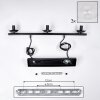 Koyoto Lampa wisząca, Kula świetlna, Lampa wisząca Przezroczysty, 3-punktowe