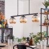 Koyoto Lampa wisząca, Kula świetlna, Lampa wisząca W kolorze bursztynu, 3-punktowe