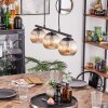 Koyoto Lampa wisząca, Kula świetlna, Lampa wisząca W kolorze bursztynu, 3-punktowe