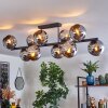 Gastor Lampa sufitowa, Kula świetlna Chrom, Przydymiony, 10-punktowe