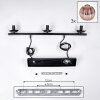 Koyoto Lampa wisząca, Kula świetlna, Lampa wisząca W kolorze miedzi, 3-punktowe