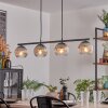Koyoto Lampa wisząca, Kula świetlna, Lampa wisząca Przezroczysty, Przydymiony, 4-punktowe