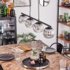 Koyoto Lampa wisząca, Kula świetlna, Lampa wisząca Przezroczysty, Przydymiony, 4-punktowe