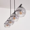 Koyoto Lampa wisząca, Kula świetlna, Lampa wisząca Przezroczysty, Przydymiony, 4-punktowe