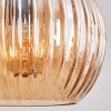 Koyoto Lampa wisząca, Kula świetlna, Lampa wisząca W kolorze bursztynu, 4-punktowe