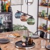 Koyoto Lampa wisząca, Kula świetlna, Lampa wisząca Niebeieski, Zielony, W kolorze miedzi, 3-punktowe