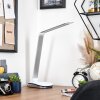 Vringelby lampka biurkowa, lampa stołowa, lampka do czytania LED srebrny, biały, 1-punktowy