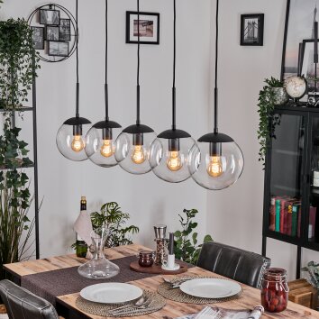 Gastor lampa wisząca, kula świetlna, lampa wisząca przezroczysty, 5-punktowe