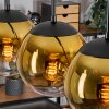 Gastor Lampa wisząca, Kula świetlna, Lampa wisząca Złoty, Przezroczysty, 5-punktowe