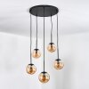 Gastor lampa wisząca, kula świetlna, lampa wisząca bursztynowy, 5-punktowe