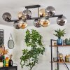Gastor Lampa sufitowa, Kula świetlna W kolorze bursztynu, Przydymiony, 10-punktowe