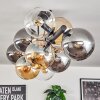 Gastor Lampa sufitowa, Kula świetlna W kolorze bursztynu, Przezroczysty, Przydymiony, 10-punktowe