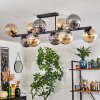 Gastor lampa sufitowa, kula świetlna bursztynowy, przydymiony, 10-punktowe