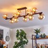 Gastor lampa sufitowa, kula świetlna bursztynowy, przezroczysty, 10-punktowe