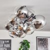 Gastor Lampa sufitowa, Kula świetlna Chrom, Przezroczysty, Przydymiony, 10-punktowe
