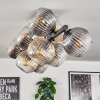 Koyoto Lampa sufitowa, Kula świetlna W kolorze bursztynu, Przezroczysty, Przydymiony, 10-punktowe