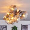 Koyoto Lampa sufitowa, Kula świetlna W kolorze bursztynu, Przezroczysty, Przydymiony, 10-punktowe