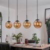 Gastor lampa wisząca, kula świetlna, lampa wisząca bursztynowy, 4-punktowe