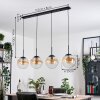 Gastor Lampa wisząca, Kula świetlna, Lampa wisząca W kolorze bursztynu, Przezroczysty, 4-punktowe