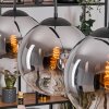 Gastor lampa wisząca, kula świetlna, lampa wisząca chrom, przezroczysty, przydymiony, 4-punktowe