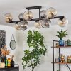 Gastor Lampa sufitowa, Kula świetlna W kolorze bursztynu, Przezroczysty, Przydymiony, 10-punktowe