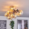 Gastor Lampa sufitowa, Kula świetlna W kolorze bursztynu, Przezroczysty, Przydymiony, 10-punktowe