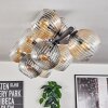 Gastor Lampa sufitowa, Kula świetlna W kolorze bursztynu, Przezroczysty, Przydymiony, 10-punktowe