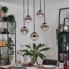 Gastor Lampa wisząca, Kula świetlna, Lampa wisząca Chrom, Przezroczysty, Przydymiony, 5-punktowe