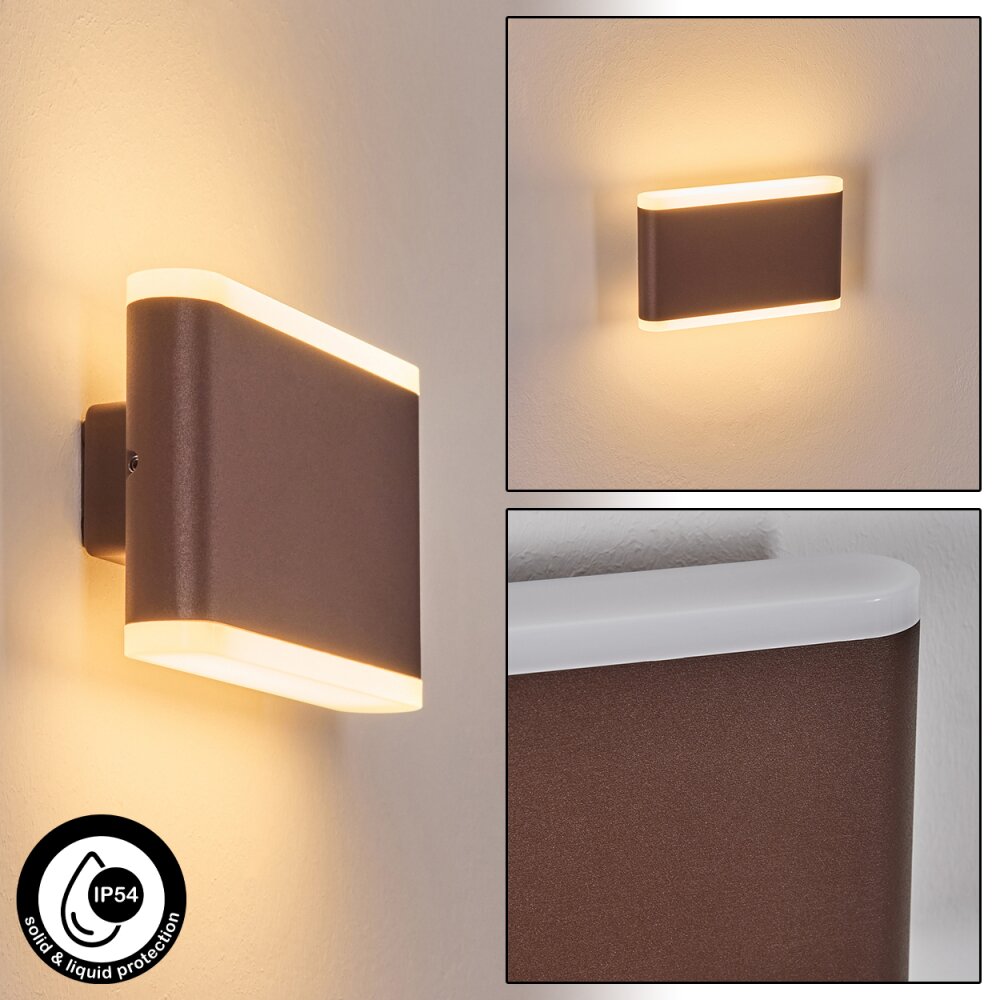 Gamas Zewnętrzny kinkiet, Lampa ścienna Brązowy, Rdzawy, 1-punktowy main product photo