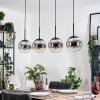 Gastor Lampa wisząca, Kula świetlna, Lampa wisząca Chrom, Przydymiony, 4-punktowe Gastor Lampa wisząca, Kula świetlna, Lampa wisząca Chrom, Przydymiony, 4-punktowe