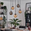 Gastor lampa wisząca, kula świetlna, lampa wisząca bursztynowy, przydymiony, 5-punktowe