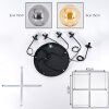 Gastor Lampa wisząca, Kula świetlna, Lampa wisząca W kolorze bursztynu, Przydymiony, 5-punktowe