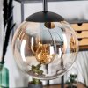 Gastor lampa wisząca, kula świetlna, lampa wisząca bursztynowy, przezroczysty, 5-punktowe