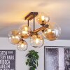 Chehalis lampa sufitowa, kula świetlna bursztynowy, przezroczysty, 8-punktowe