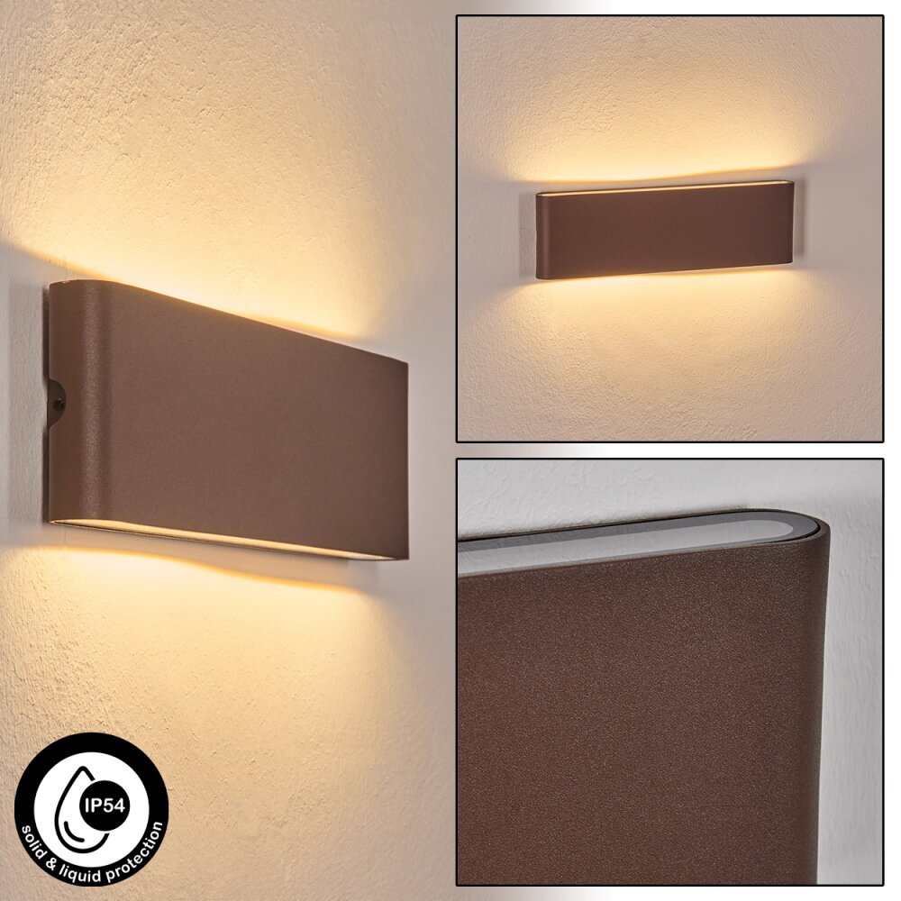 Gamas Zewnętrzny kinkiet, Lampa łazienkowa, Lampa ścienna, Spot ścienny Rdzawy, 1-punktowy main product photo