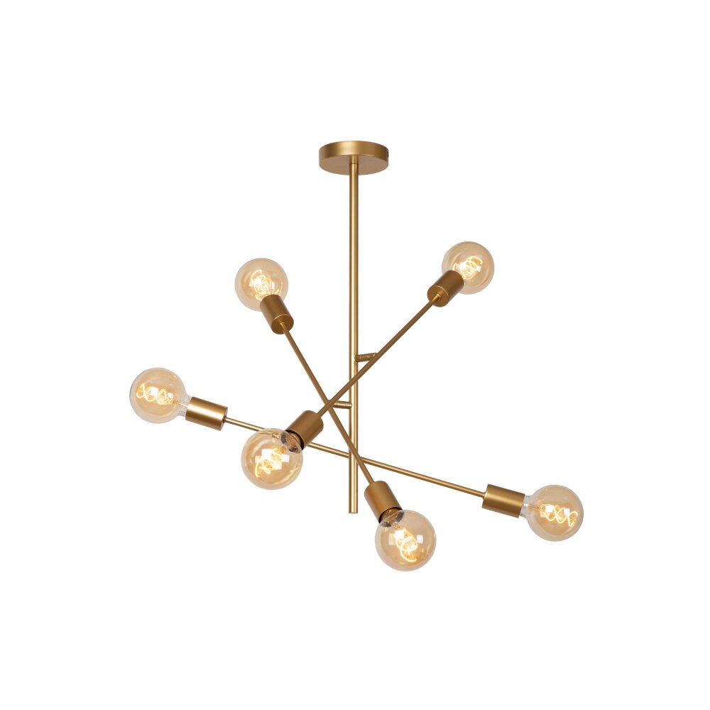 Oświetlenie Lucide LESTER Lampa sufitowa Złoty, 6-punktowe main product photo