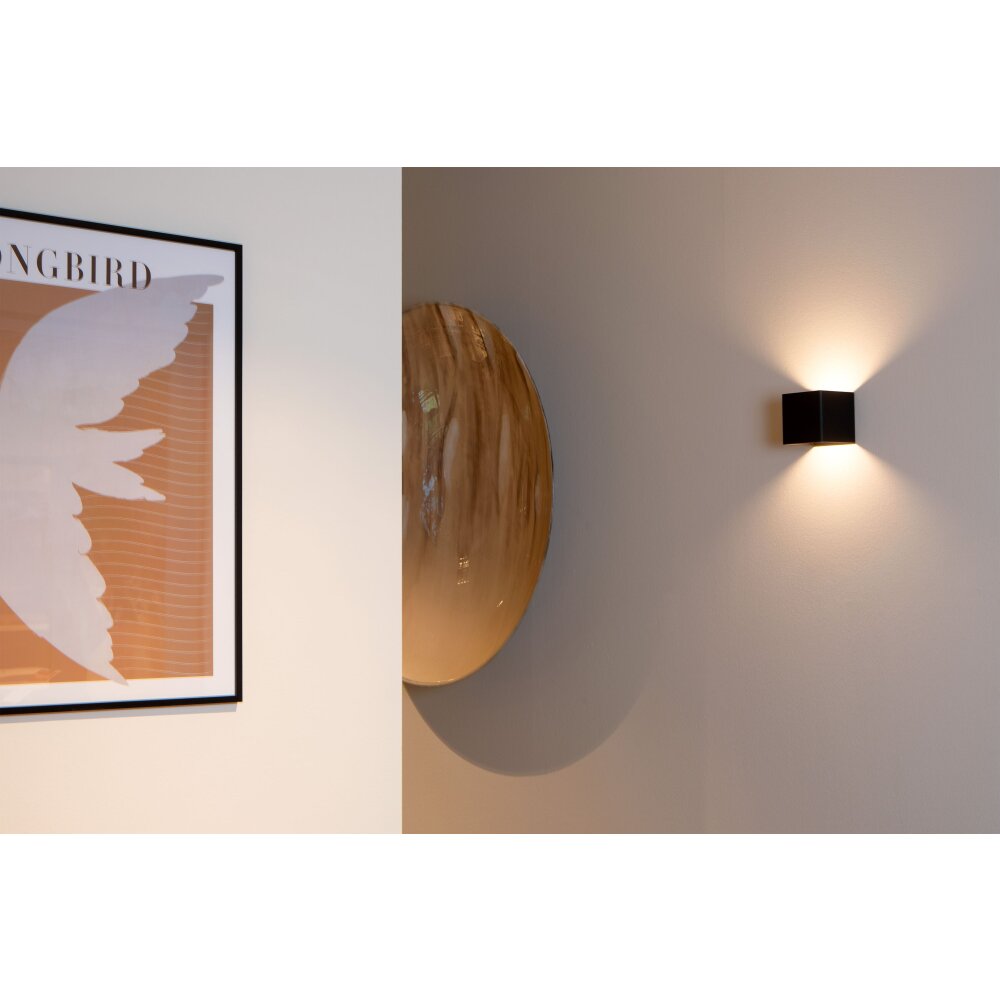 Oświetlenie Lucide VERTIGO Lampa ścienna LED Czarny, 1-punktowy, Czujnik ruchu main product photo