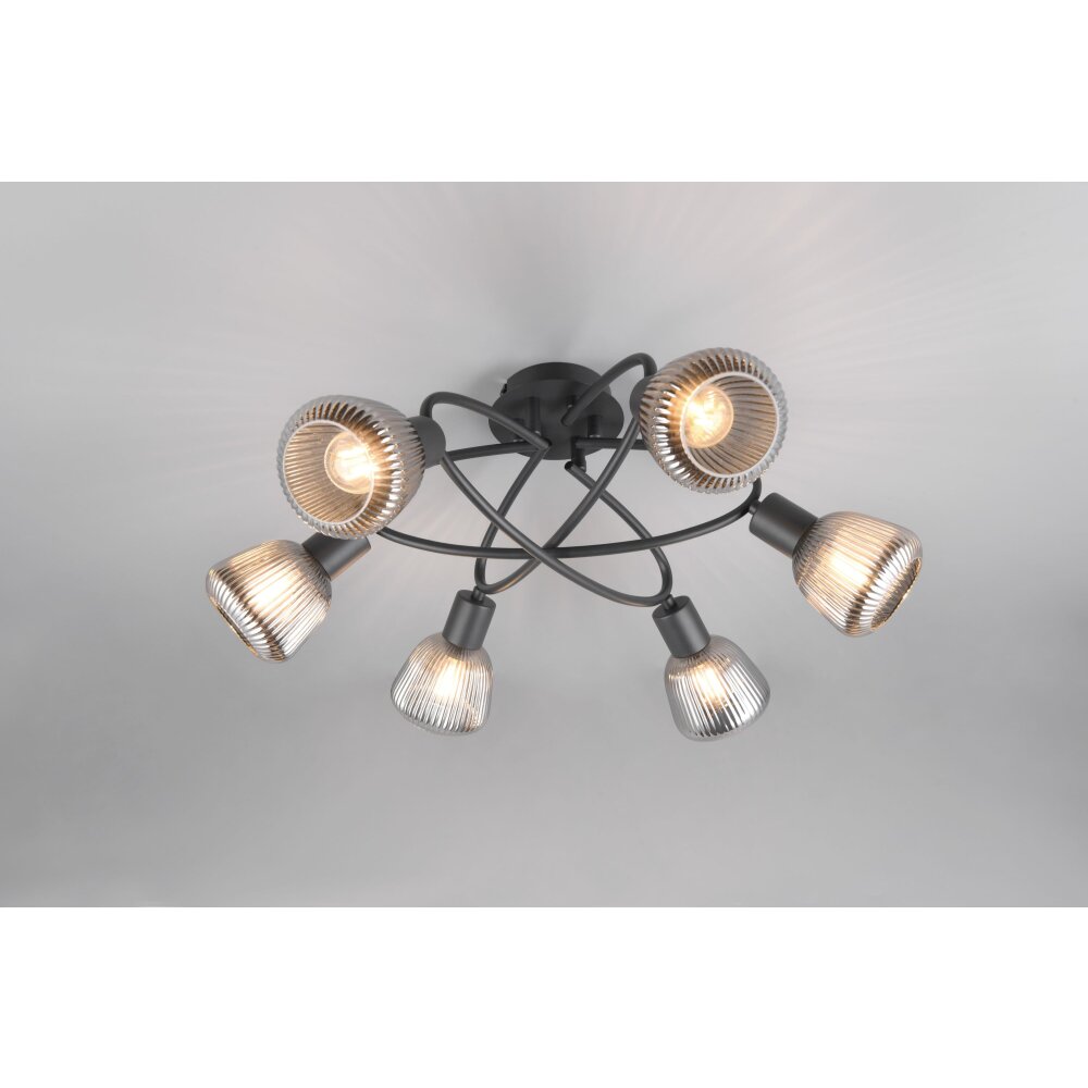 Oświetlenie Trio Tarifa Lampa sufitowa Czarny, 6-punktowe main product photo