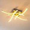 Kelowna Lampa sufitowa LED nikiel matowy, 1-punktowy