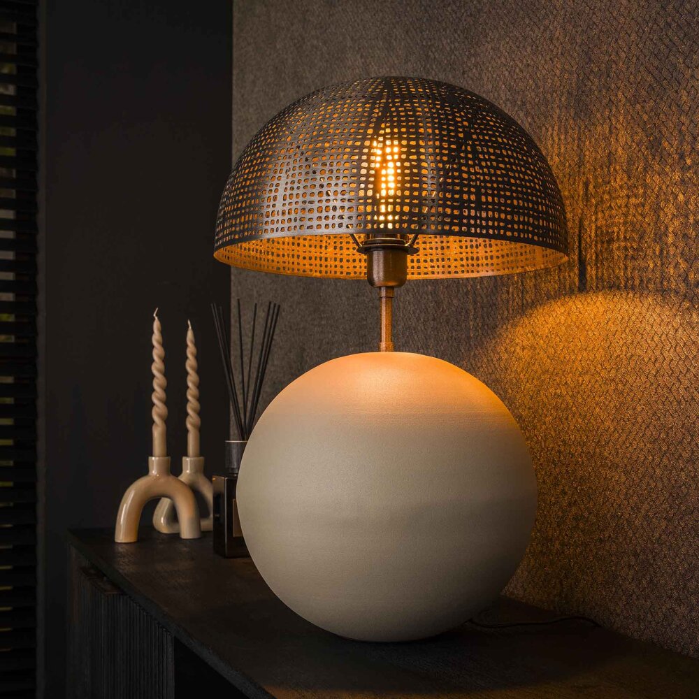 Lilleballe Lampa stołowa Szary, Kolory piaskowe, 1-punktowy main product photo