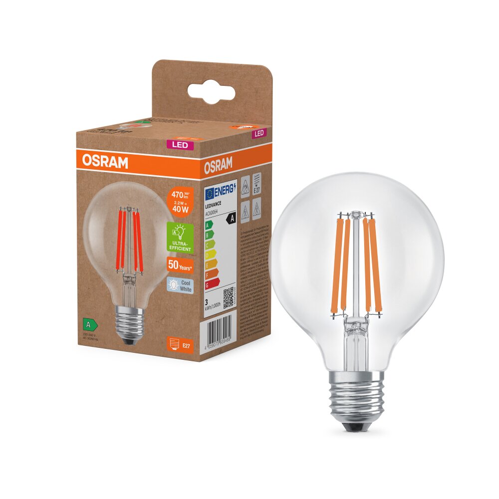 Oświetlenie Osram E27 2.2 Watt neutralny biały 470 Lumen main product photo